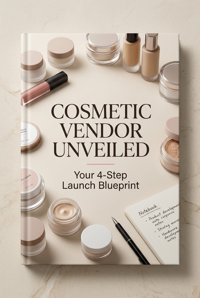 Cosmetic Vendor Unveiled eBook: Your 4-Step Launch Blueprint